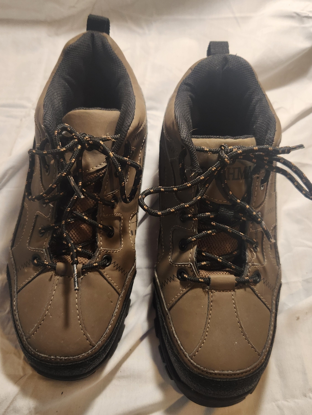 Brahma Tan Work Boots with Black Accents
